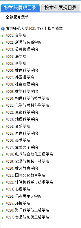 南京师范大学2021年硕士研究生考试参考书目