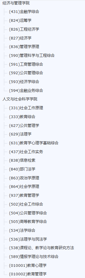 南京航空航天大学2021年硕士研究生考试参考书目